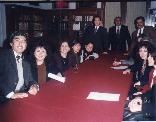 El Dr. Jorge Praeli con alumnos de Inglés Jurídico en el Colegio de Abogados de Lima
